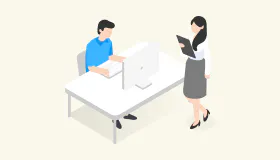 技術向上への取り組みのイラスト