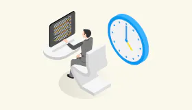 勤務風景のイラスト